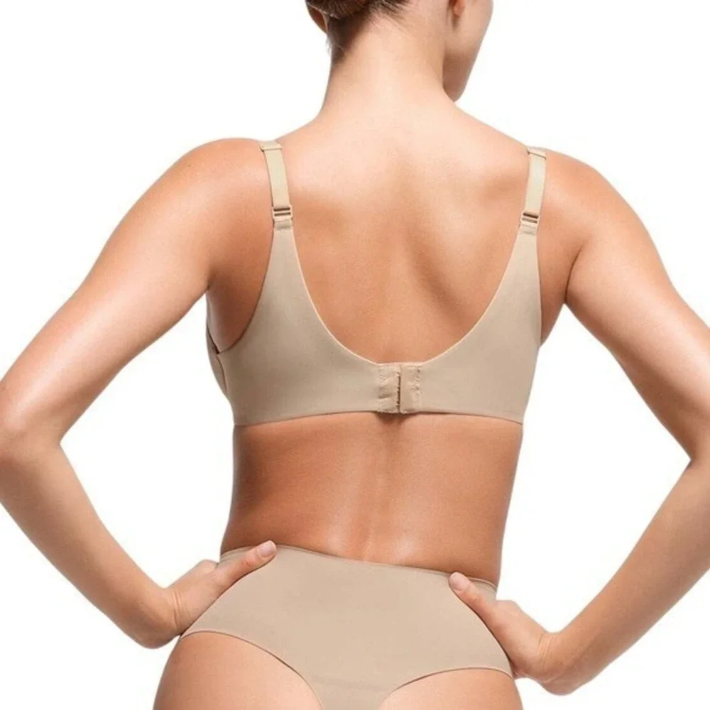 SKIMS Smoothing Full Coverage Bra‎ Clay 38C NWT - Picture 3 of 11